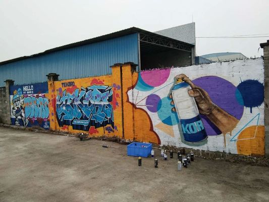 Versatile Substrate Use CE RoHS SGS Certified Acrylic Base Graffiti Spray Paint and Aerosol Spray Paint