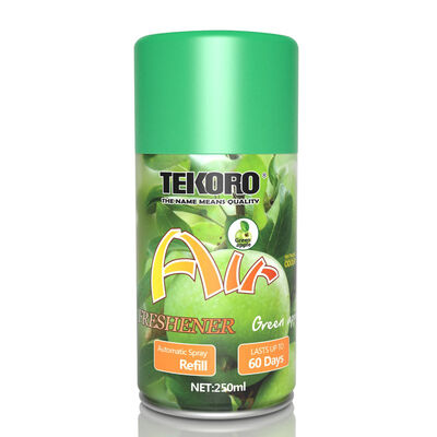 Tekoro Green Apple Flavour Air Freshener Automatic Spray Refill z certyfikatem CE, RoHS, SGS, GMP i pojemnością ≥ 200 ml